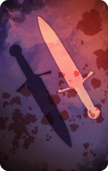 Dague à perles de sang