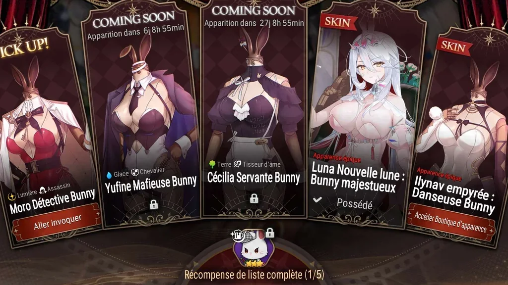 La liste des Bunny-girls