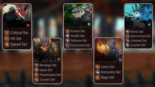 Which Hunt for which set